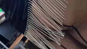 Dani Leg in Pantyhose Cums Big on Mirror