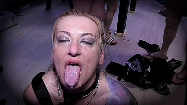 SPERMA SEX-PARTY WILDE ORGIE MIT GIERIGEN SCHLAMPEN