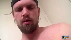 Mirror Gets Drenched in Nolans Massive Cream Shot – Solo Jock Jerk-off – Straight Naked