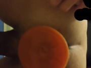 Full 16 inch anal plug in my ass