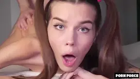 Alina Foxxx - Omg, My Booty Is Also Constricted! Cute Eighteen Yo Teen 18+ Struggles During Painful Anal Bang