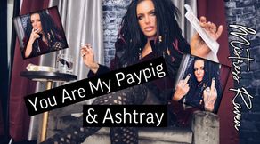 YOU ARE MY PAYPIG AND ASHTRAY