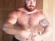 Big Bodybuilder Sweaty Posing OnlyfansBeefBeast
