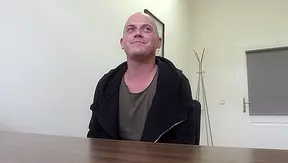 Cute Bald Twink Gets Facial After Jerking Off – Hot Audition Scene 18+