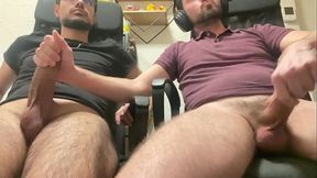 my friends cums while we watch porn