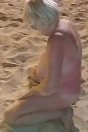 Hot Stroking in the Sand
