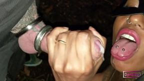 The Cock�s Queen �Dark Dea` in The Whore in the Wood is craving for Big Cocks (BIZZARRE-KINKY-FETISH)