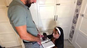 Possessed Nun Anal Threesome