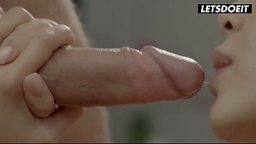 Tattooed Latina gets a sloppy deepthroat blowjobs