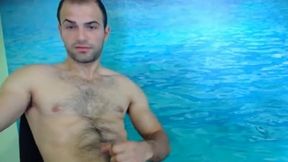 Adam Strokes His Cock