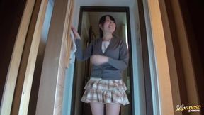 Hot Japanese Babe Sucks & Jerks Off in Steamy Bathroom Encounter