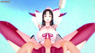 POINT OF VIEW Anime porn Foot wank from Sessyoin Kiara from Destiny/Grand Order