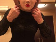 Krystal Unmasks! (female mask, trans, crossdressing, transformation, unmasking)
