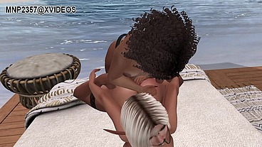 3D Bisexual Friends Cuddle and Fuck
