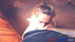 Public BJ in Hardware Store - Facial Finish!