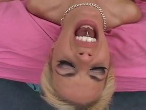 Pretty blonde babe loves the dick
