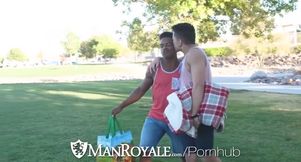 Room Interracial Sex With Two Hunks
