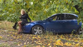 Stuck in the Garden - CAR STUCK SD