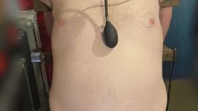 Latex Hooded and Electrified – Helpless in Self-Bondage with No Escape