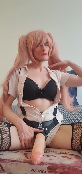 Strap-on sissy slut