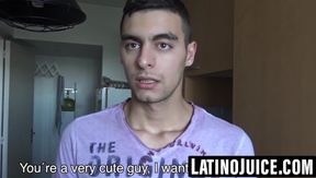 Latino earns cash taking bareback after POV blowjob