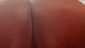 Phat pussy riding big dildo