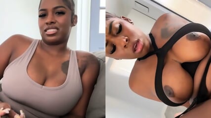 Ebony Takes White Cock Deep