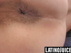 Inked Latino bottom takes massive raw cock POV