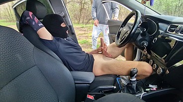 Public fuck on the track, a naked straight man gave his holes a no-condom fuck