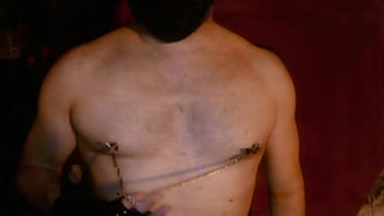 Self Discipine with nipple clamps