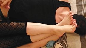 Hubby devours Bunny's nasty arches