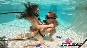 Aquaphilias- Underwater Lesbian Scuba Sex- Kelli Curtis Natasha Ty- Hot Girl-Girl Pool Fetish