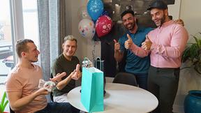 ”A Double Bday Trade”