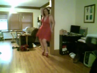 My sex-crazy wife dancing hot striptease