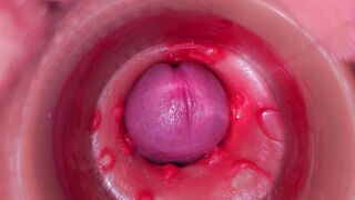 Camera in Honeypot, Cervix POINT OF VIEW, Internal cumshot 4k
