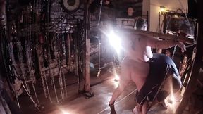 Part 2:- Lanista Bear and Domina Satana wax and heat play