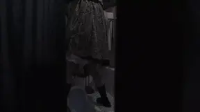 Naughty Japanese babe sucks her lover's dick in a toilet