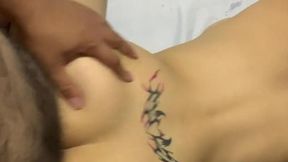 I penetrate my wife's pussy on all fours and make a video