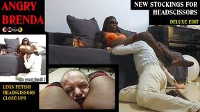 EBONY BRAT TEASES HER STEP-FATHER with stockings and DESTROYS HIM with HEADSCISSORS (HD) copy