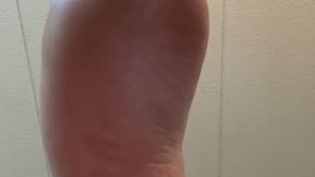 Under soles view of Costa Rican cutie size 11