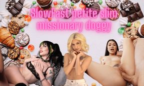 SlowFast Petite Slim Missionary Doggy Kitty Cam, Luna Fae, Kiara Cole, Liz Jordan