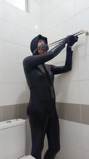 Catsuit &amp; Penis Gag