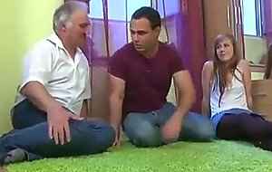 Alexis crystal - blondie teen with a pervert oldman