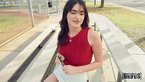 Naughty Mia Taylor Gets A Present Box With Anal Plug!