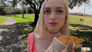 YNGR - Blonde Teen Starlette Storm Takes On A Big Cock And Gives A Rimjob