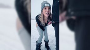 Nordic Blonde babe loves to do public and outdoor blowjob to me