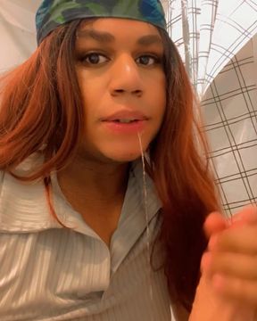 13 Minutes of Sloppy Gagging on 11 Inches of White Cock