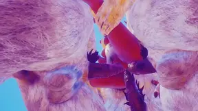 Furry Anime Mom Gets Roughed Up in Group Sex with Enormous Member Lovers