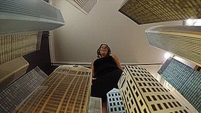 Giantess Nikki Brooks Crushes & Destroys Tiny City (HD 1080p MP4)