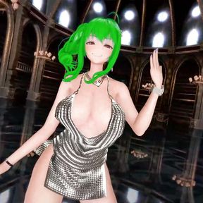 MMD Azur Lane St.Louis NAYEON-POP! R-18 - doruge - Dark Green Hair Color Edit Smixix